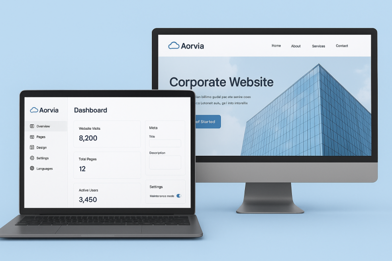 Aorvia Cloud Website Votre solution web d 039 entreprise complète